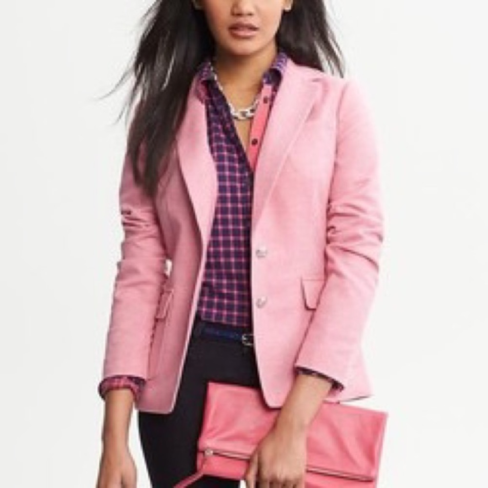 Pink Banana Republic blazer